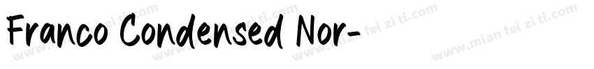 Franco Condensed Nor字体转换